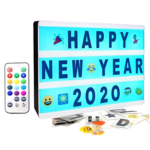 Gemaxvoled Color Changing Cinematic Light Box- A5 Magnetic Mini Cinema Light Up Sign