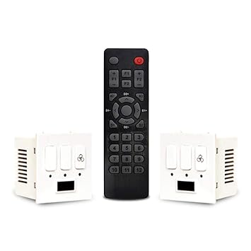 Dott Modular Remote Control Switches for 4 Lights and 2 Fans (White) - One Way Wireless Smart Home Automation Switch