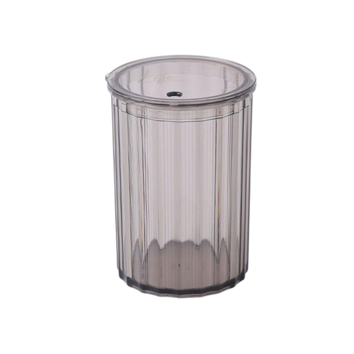 Wdwdw Grey Toothpicks Dispenser Toothpick Box Fashion Plastic Holder Desktop Simple Transparent Household Container Table