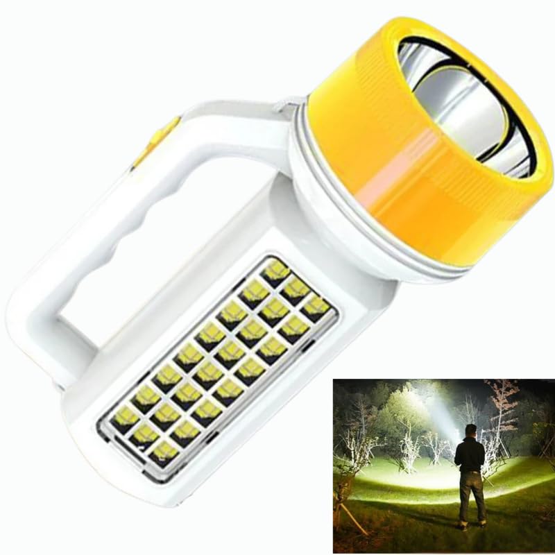 Drumstone [𝐎𝐍 𝐎𝐅𝐅𝐄𝐑 𝟏𝟓 𝐘𝐄𝐀𝐑𝐒 𝐖𝐀𝐑𝐑𝐀𝐍𝐓𝐘 LED Torch Light 1KM Range with Long Battery Backup, Rechargeable Emergency Flashlight - High-Performance, Durable & Powerful for Outdoor-picture-24
