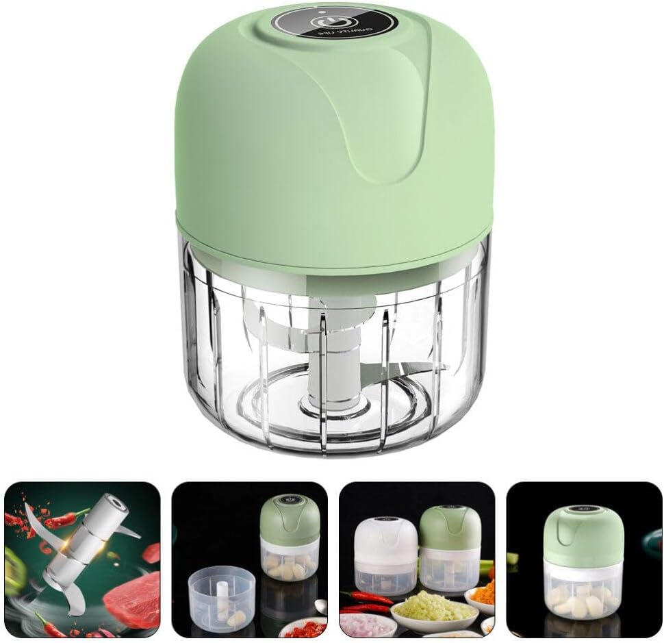 Mini Garlic Mincer Electric Food Processor Onion Chopper Sturdy Material Easy to Clean Compact