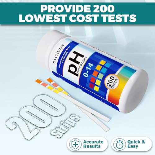 Bacnunn 200 Strips Universal Litmus Paper Ph Test Strips thumb #2