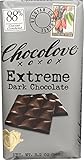 Chocolove Extreme Dark Chocolate 88%, 3.2 Oz