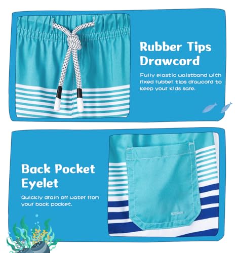 Image of SURF CUZ Surfcuz Little Boys Swim Trunks UPF 50+ Toddler Beach Shorts Swimsuit Kids Quick Dry Swimwear