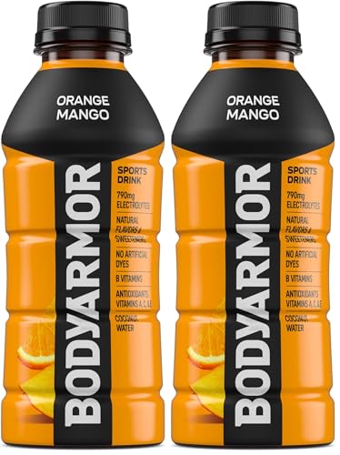 Bodyarmor Orange Mango Super Drink, 16 Fl Oz Bottle (Pack of 2)
