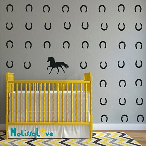 Vinilo Decorativo Stickers de Pared Caballos y Herraduras miniatura 3