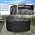 Funshot Outdoor Furniture Cover, Heavy Duty Round Outdoor Table Cover, Patio Furniture Covers Waterproof, 62"Dia x 28"H, Black