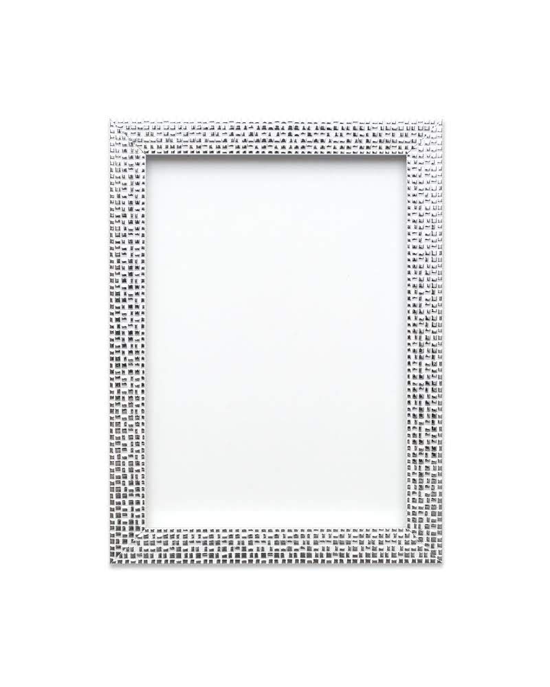 Silver Bling - Flat Bright Mirror Effect Mosaic Picture/Photo/Poster frame with Perspex Sheet - Moulding 28mm Wide and 16mm Deep - (59.4 x 84cm) (23.4" x 33.1") A1