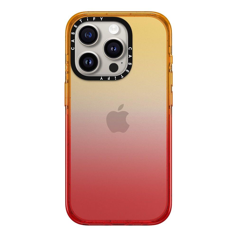 CASETiFY インパクト iPhone 15 Pro ケース [薄型軽量/耐衝撃/米軍MIL規格] - ピーチヘイズ