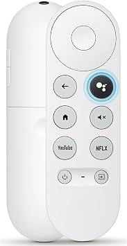 Remote for Google-Chromecast-4K-TV, for Chromecast-Device-with-Google-TV & Google TV Streamer Only for Snow Google Chromecast