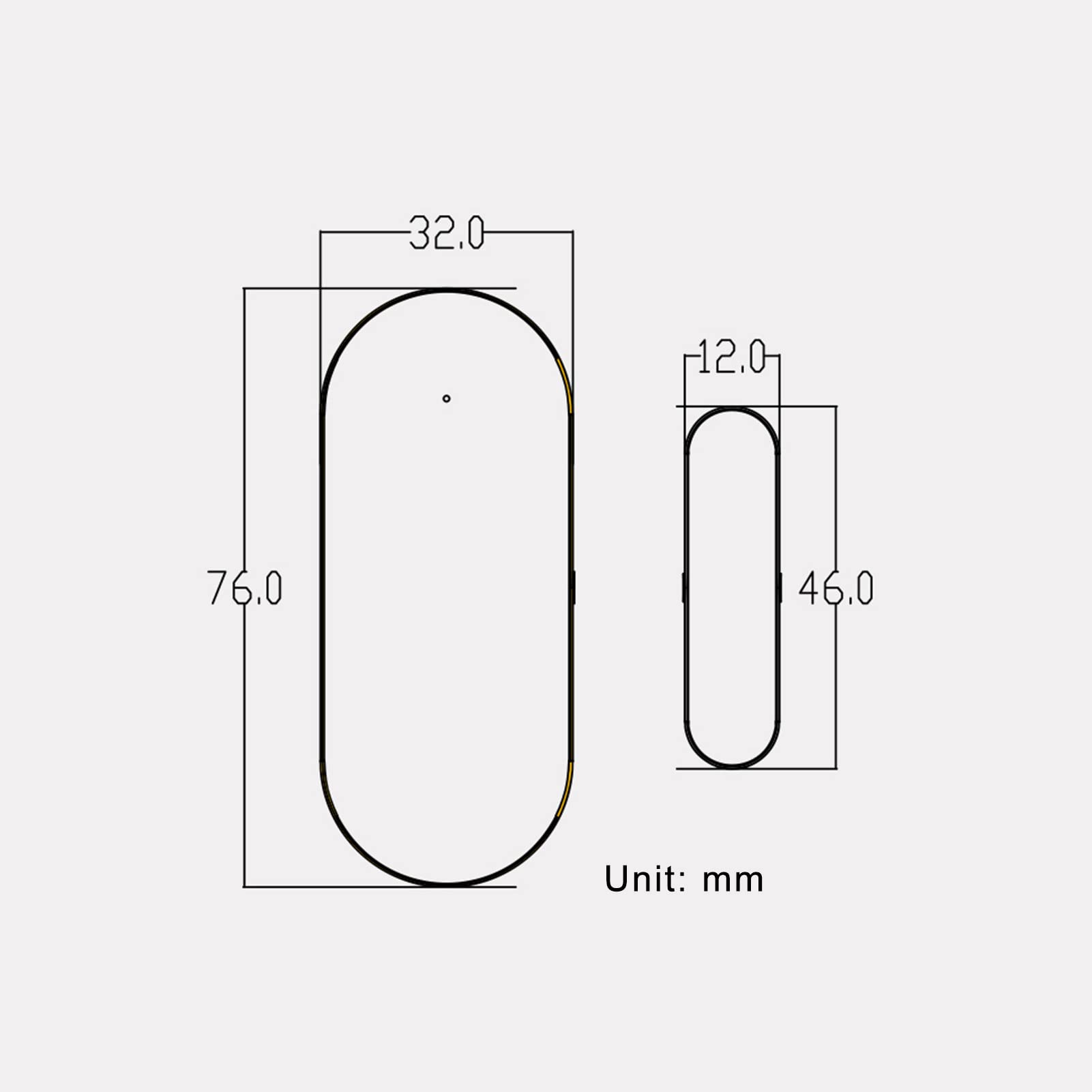 Sensores de Puerta WIFI Alarmas Detectores de Entrada Inalámbricos Inteligentes para Seguridad en el Hogar con Aplicación, Blanco 4 Piezas (Blanco #-4)