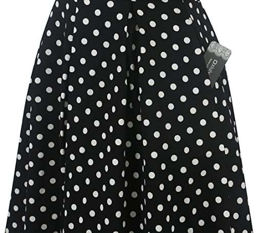 Image of oxiuly Women's Flounce Sleeve Wedding Church Vintage Dresses Casual Floral Party Cocktail Work Dress with Pockets Fei376