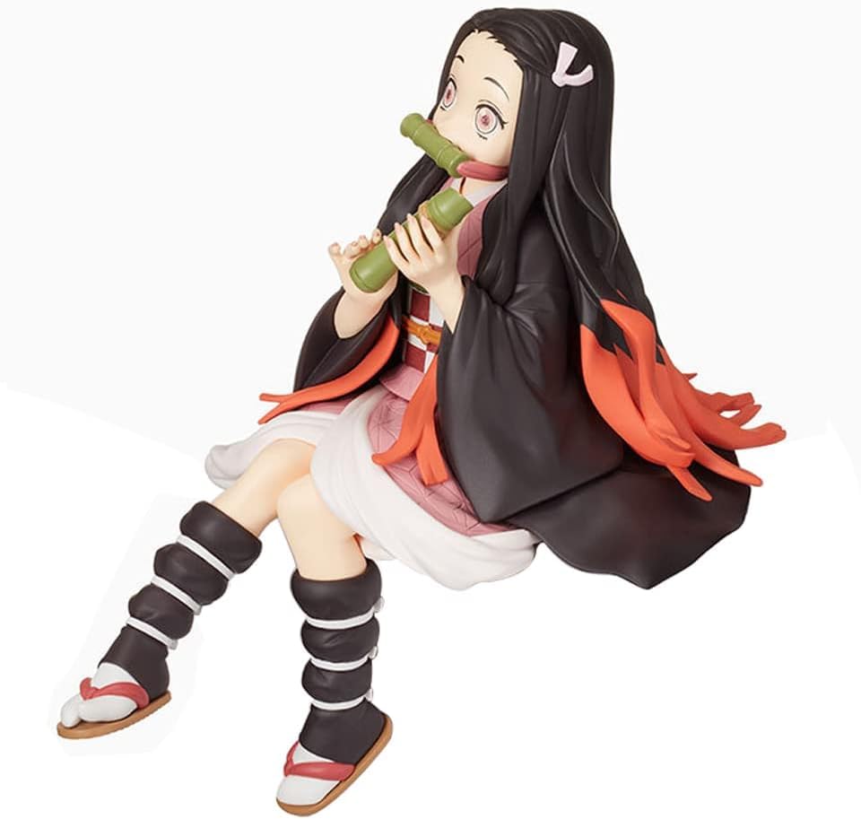 Image of Awestuffs Action Figure Limited Edition for Car Dashboard, Decoration, Cake, Office Desk & Study Table (Nezuko Sitting D Slayer)