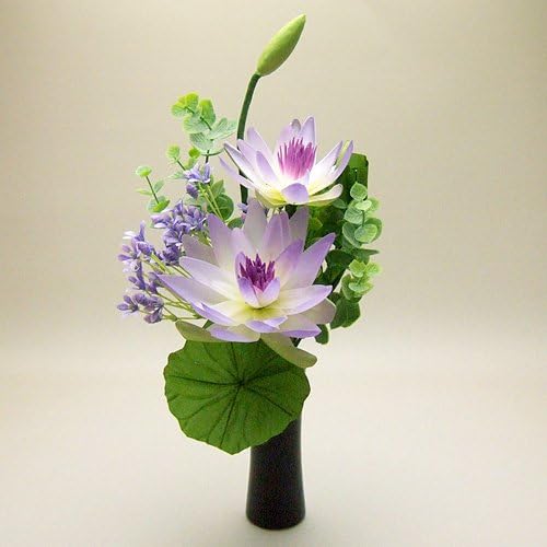 Amazon 滝田商店ブランド 仏壇用の仏花 造花 モダン仏花 ｂ 花器付 総高さ 約30cm 本物そっくりの仏壇用の仏花 お供え用造花 滝田商店発行 証明書付 造花 オンライン通販