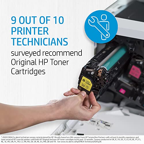 Toner HP 213A Jaune Authentique pour Imprimante LaserJet