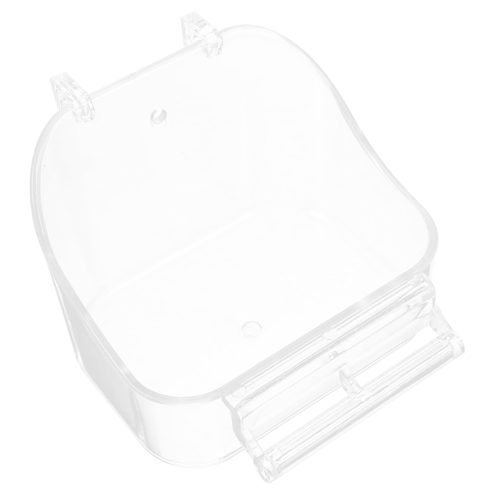 Garneck Parrot Bathing Tub for Cage Easy Install Bird Cage Bathtub Transparent Multi Use Shower Box for Parakeet and Budgie Safe and Odorless Accessory for Bird