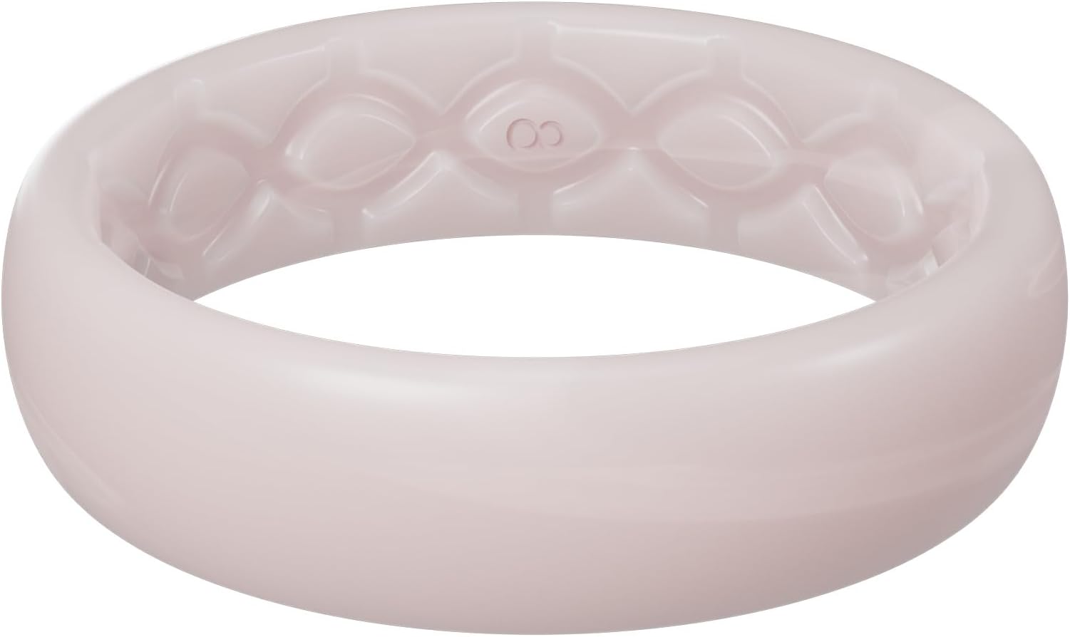 Groove Life Solid Thin Silicone Ring - Breathable Rubber Wedding Rings for Women, Lifetime Coverage, Unique Design, Comfort Fit Ring