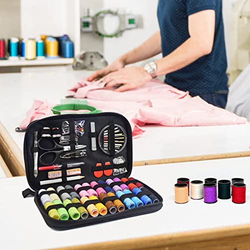 90Pcs Sewing Kit Diy Sewing Supplies With Sewing Accessories Portable Professional Mini Sewing Kit For Women Mom Beginner Traveler Adults Thimble Thread Sewing Needles Tape Measure Button Set #TOP2