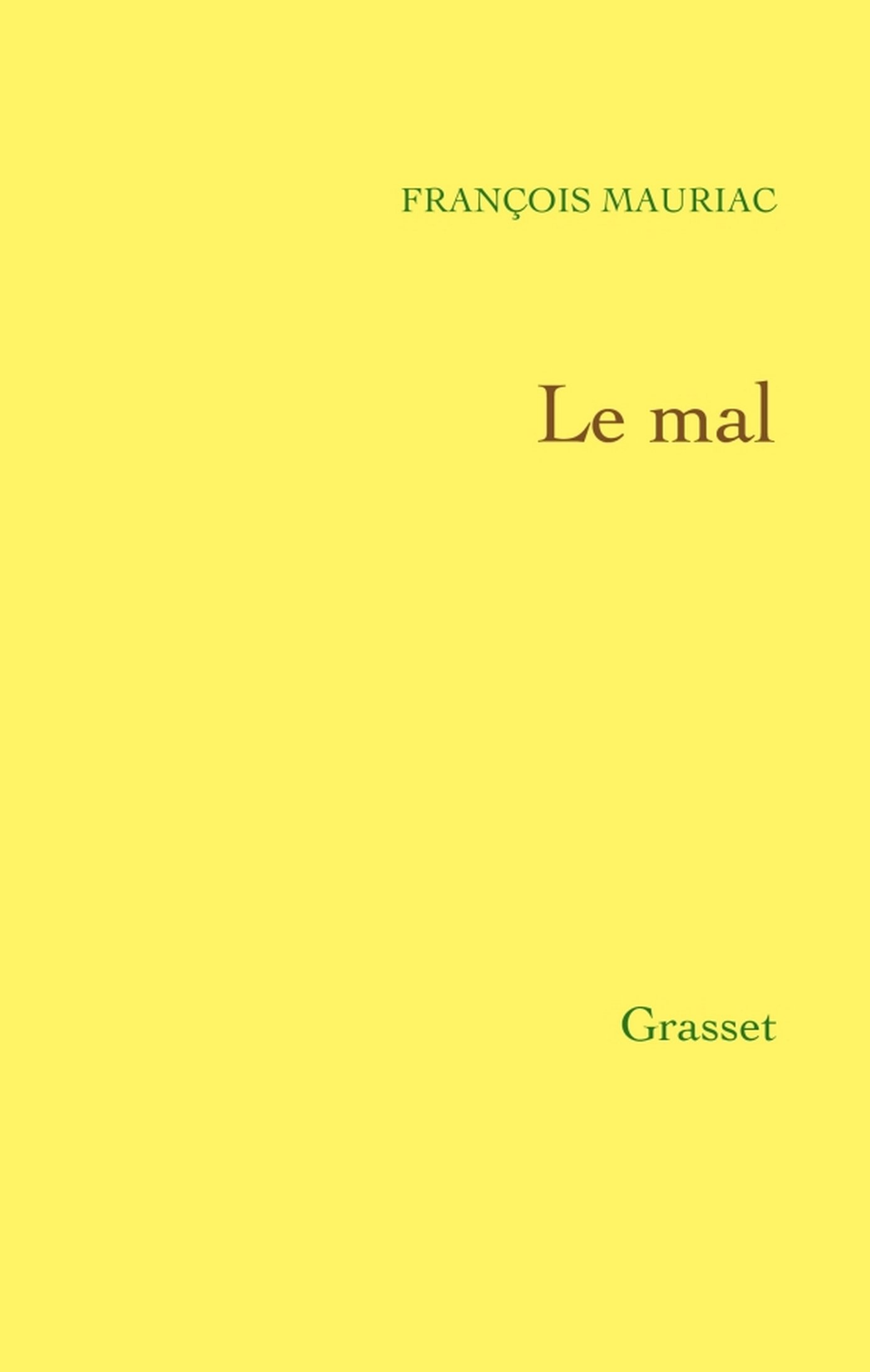 Le mal (Littérature Française) (French Edition)