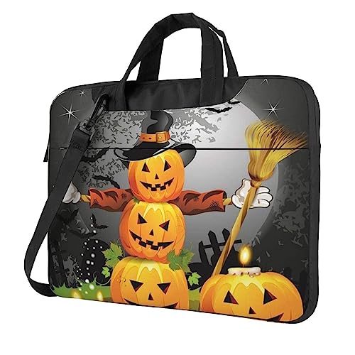 Protégez votre PC de la pluie avec le sac bandoulière ordinateur portable citrouilles Halloween