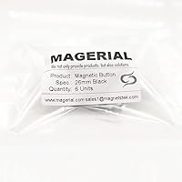 Vista 3 de Botones magnéticos de 1.024 in/1 pulgada, botones invisibles ocultos para cortina, nailon lavable con imanes en el interior para abrigo, chaqueta