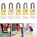 lvifloae 5PCS Industrial Lockout Lock Safety Padlock Engineering Insulated Tagout Padlock Nylon Security Lock with Keys for Industrial Construction Sites Hospitals Power Plants (Yellow)