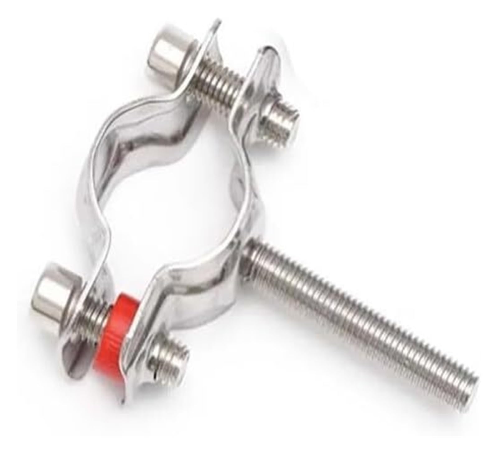 CYJAZNHH 1PCS 304 Stainless Steel Pipe Bracket Clamp, M8 50mm Rod, 8-120mm OD(51-57mm)