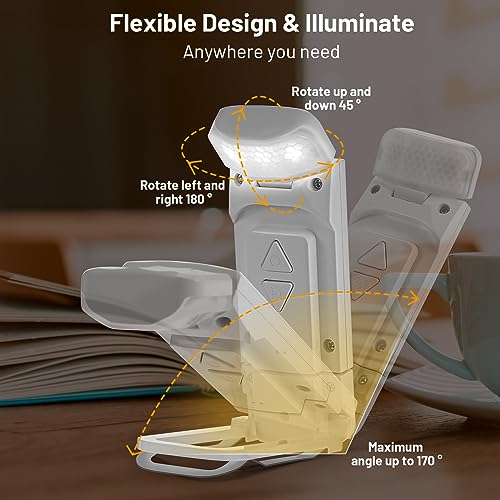 Achort Luce per Lettura Libri a Letto Lampada da