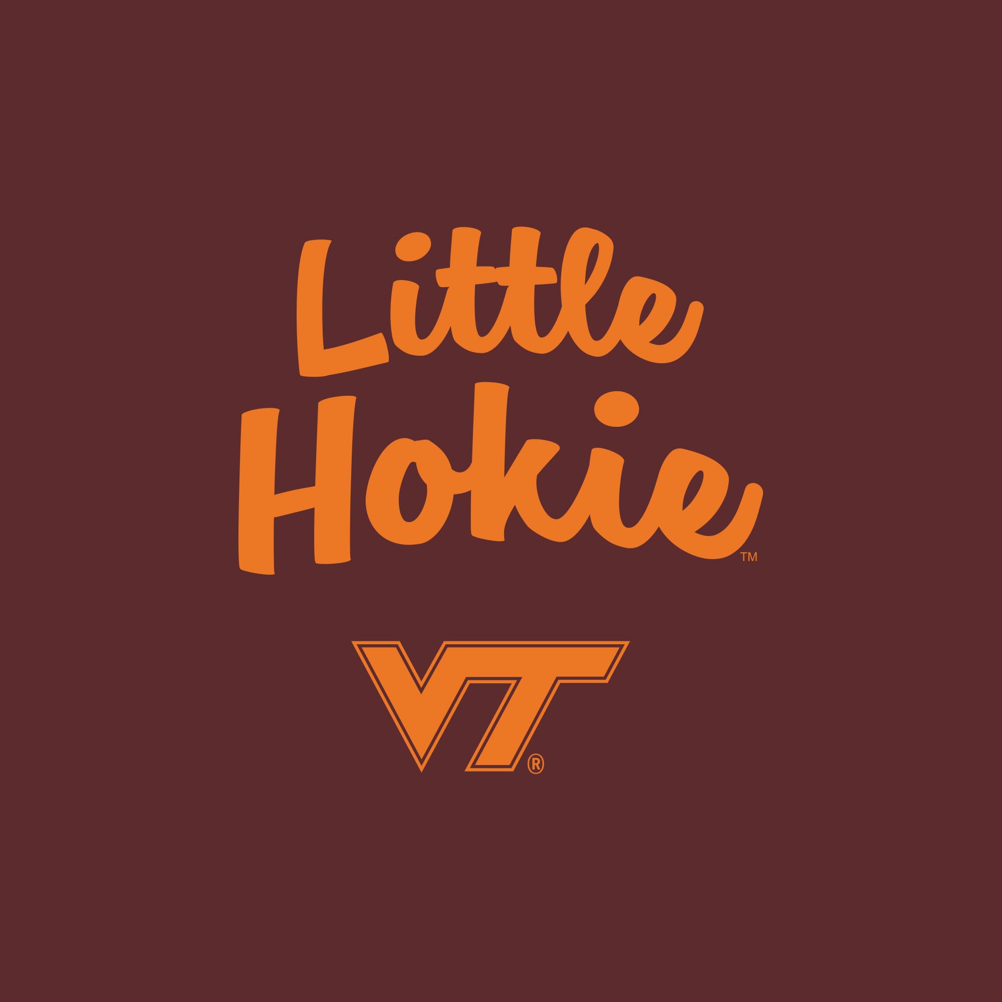 UGP Campus Apparel YC1224 - Virginia Tech Hokies Little Hokie Infant Creeper Bodysuit - 6 Months - Maroon