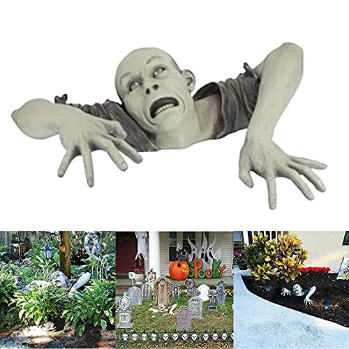 Halloween Baumschmuck Skull Figuren - 3 Lustige Schädel-Anhänger Für Garten-Dekoration