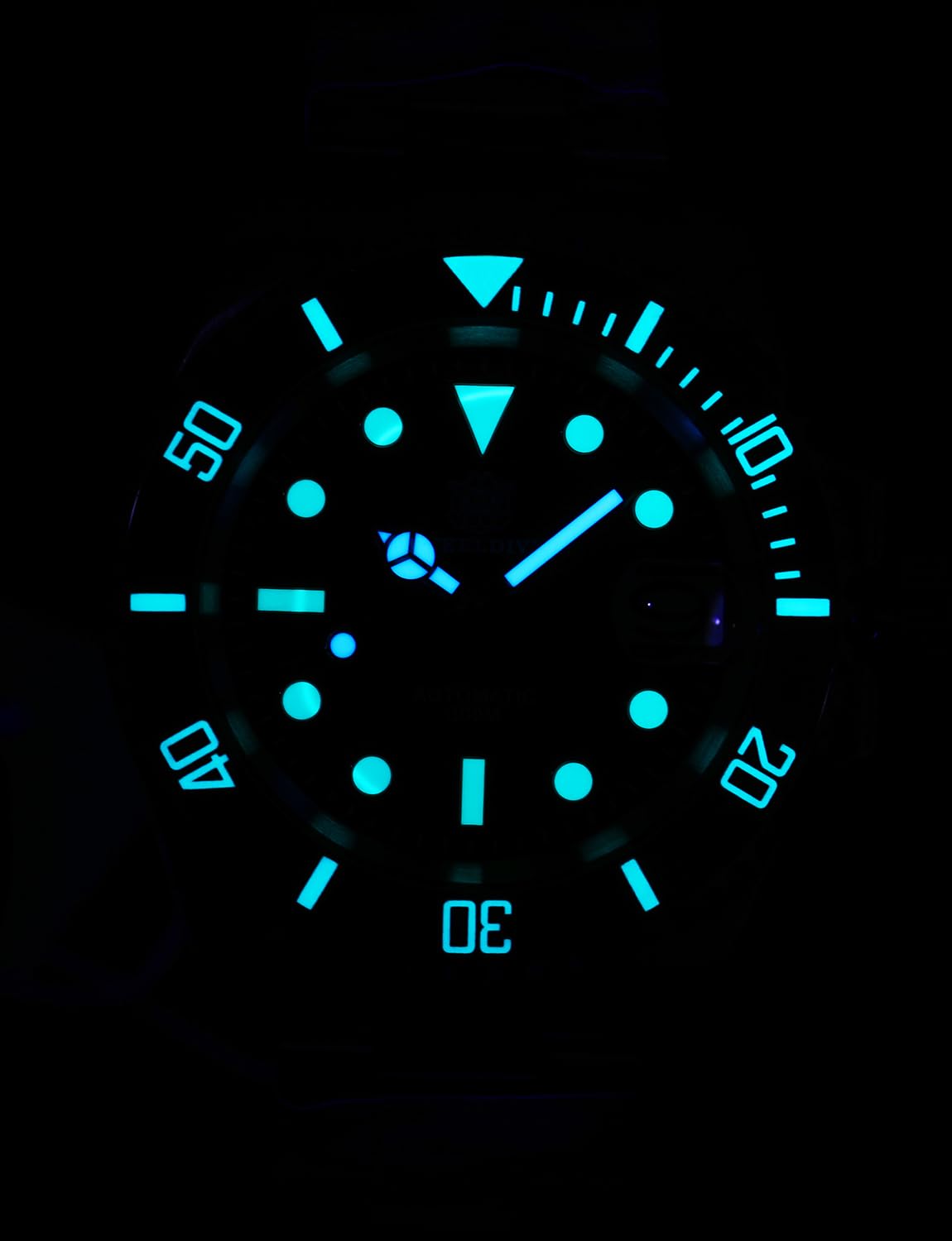watchdives Steeldive SD1953 Orologio Automatico da Uomo, in Acciaio Inox, Movimento NH35, 300 m, Orologio Subacqueo