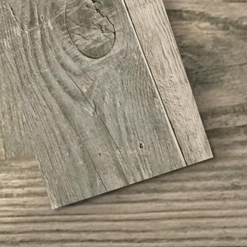 Image of Art3d 12-Pack Peel and Stick Vinyl Floor Tiles (18 Sq.Ft), Aged Wood