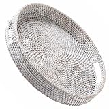 🌿 DÉTAILS BIEN PENSÉS : Les poignées découpées pratiques permettent de transporter facilement ce plateau artisanal de la cuisine au salon, à la chambre ou même à la salle de bain, alliant ainsi fonctionnalité et style. Il est parfait pour organiser et exposer vos objets de décoration sur les comptoirs, les tables ou les tables basses.