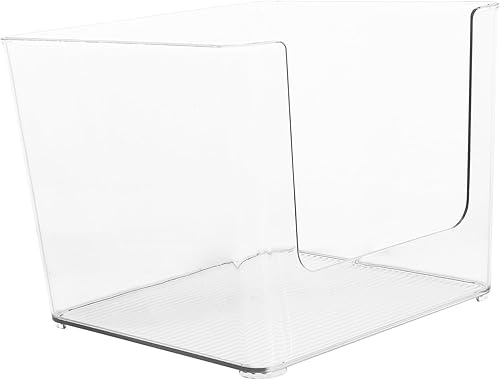 Miniatura 9 de 1 caja de almacenamiento de plástico multiusos organizador de libros para la oficina en casa, la escuela y el aula, contenedor de almacenamiento