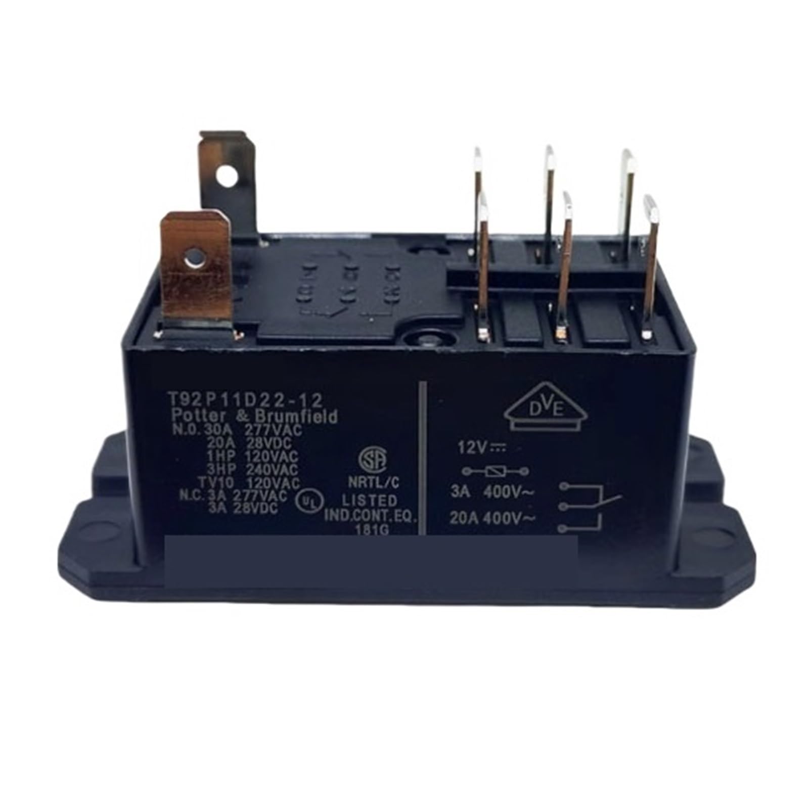 Relais T92P11D22-12 12VDC 30A lot de 3 pièces pour automatismes industriels