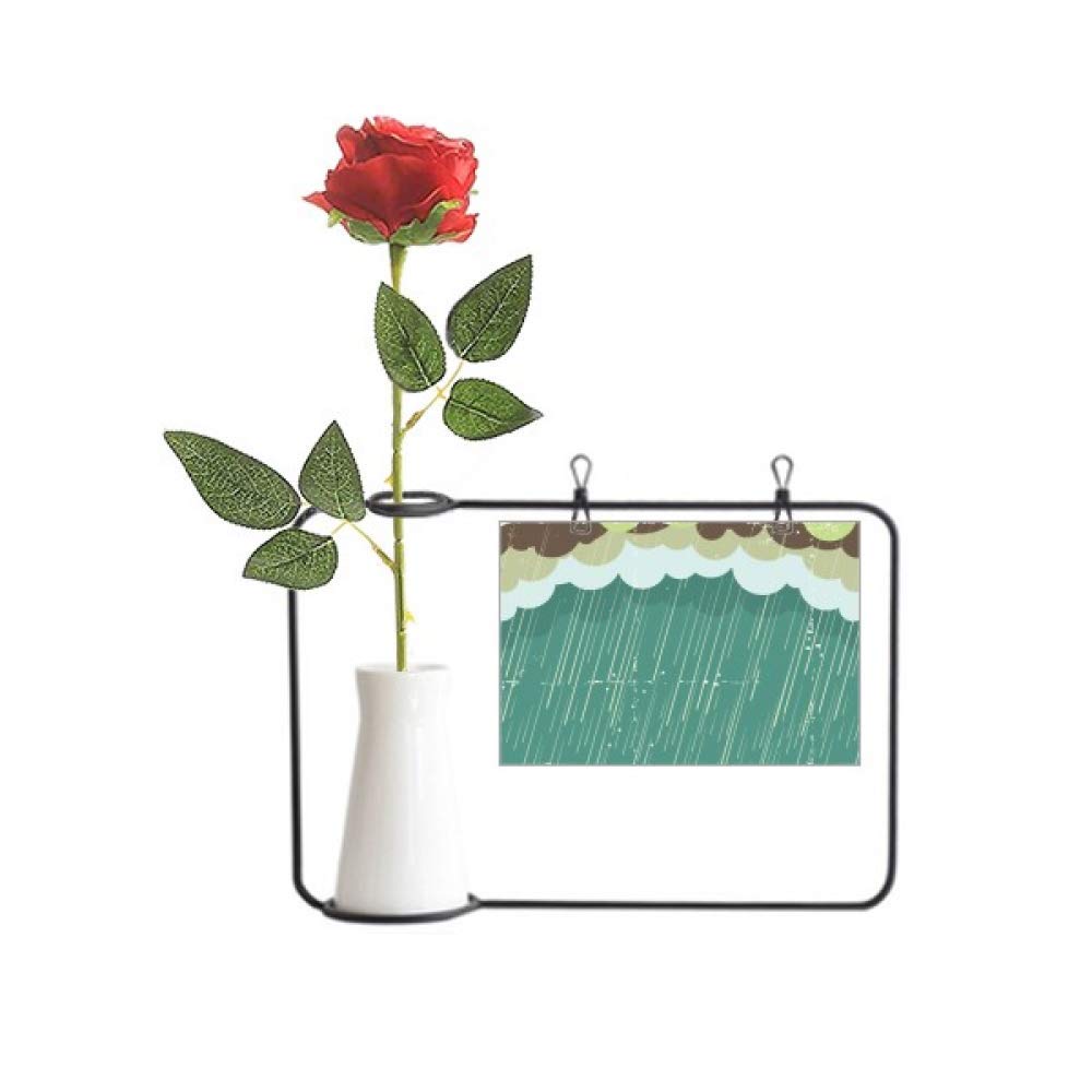 Fleurs artificielles suspendues nuage de pluie mer Beauty Gift