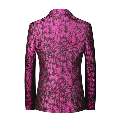 Mens Homecoming Floral Applique Blazer Dress Slim Fit Prom Party Paisley Suit Jacket for Men3