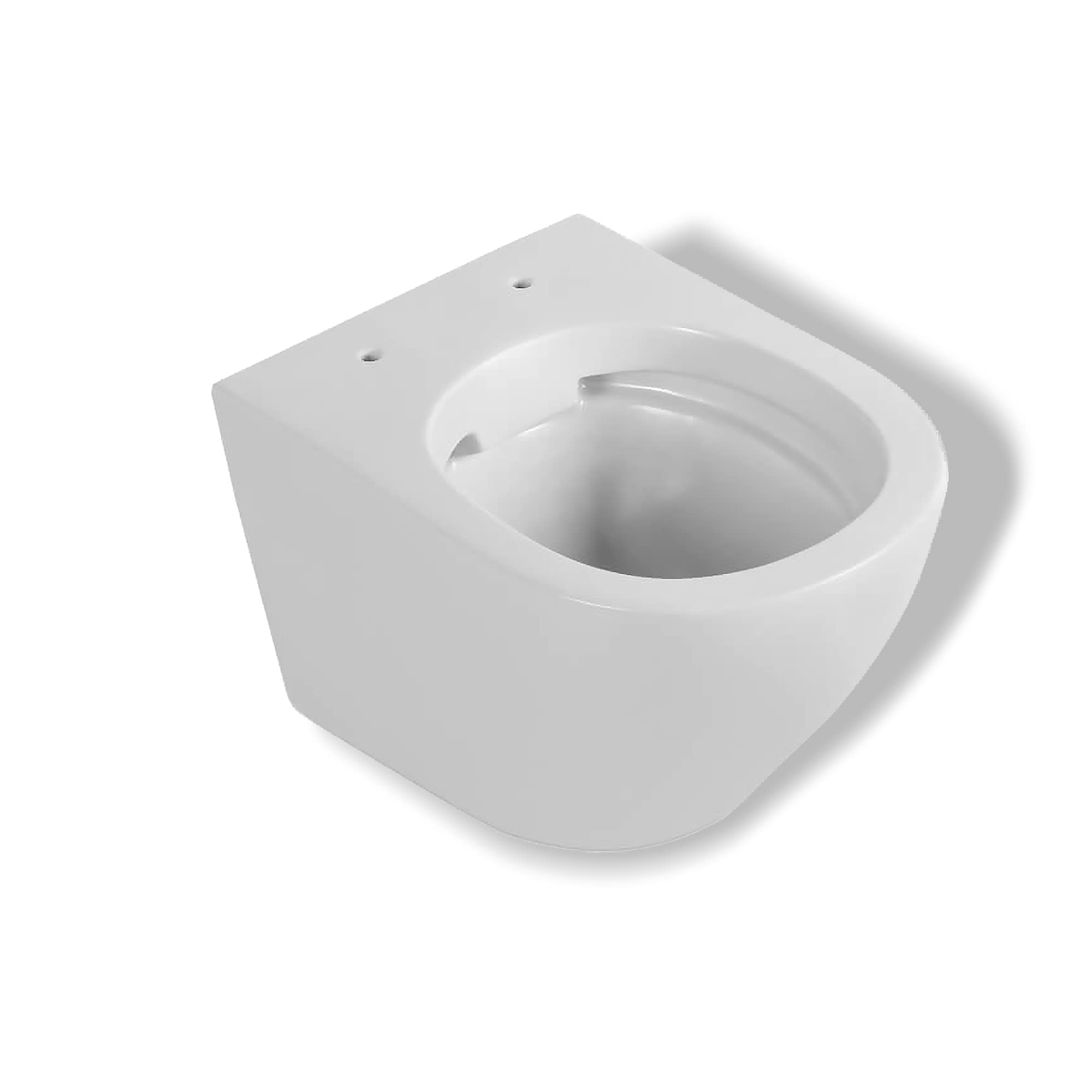 BADLAND Kit WC Geberit Duofix Basic UP 100 avec panneau de protection et WC mural Desna Blanc + plaque d'actionnement Delta01 Blanc + abattant WC Slim Soft Close + tapis d'insonorisation
