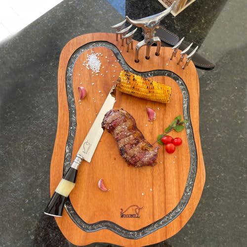 BBQ-Grill-Set-Handmade-Accessories-with-Cutting-Board-Hardwood-Fork-Tridents-Sharp-Knife-with-Knife-Sheath-and-Gift-Box-Creative-Gift