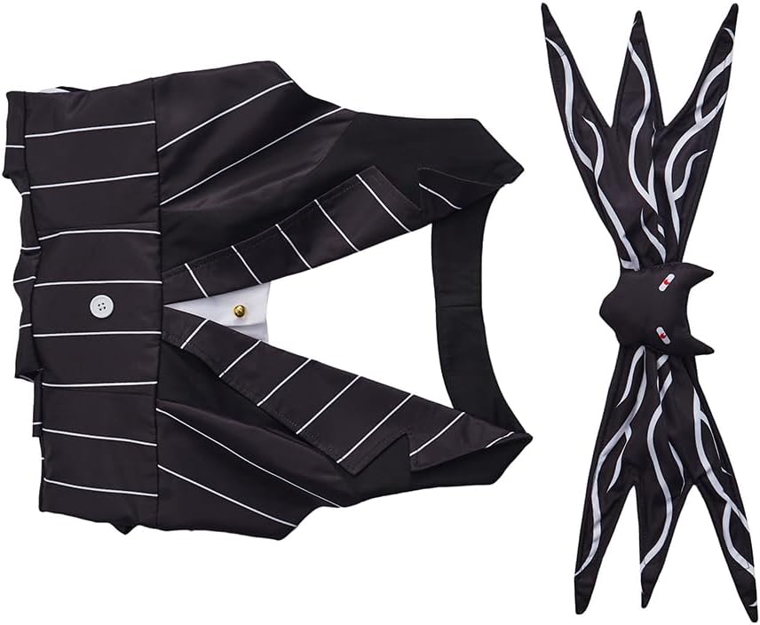 Jack Dress Costume Women's Nightmare Cosplay Black Striped Jack Christmas Dress - Image 6