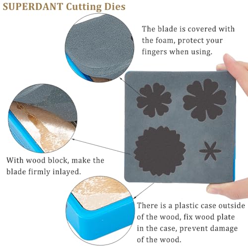 Outil de bricolage en cuir SUPERDANT pour découper des fleurs facilement