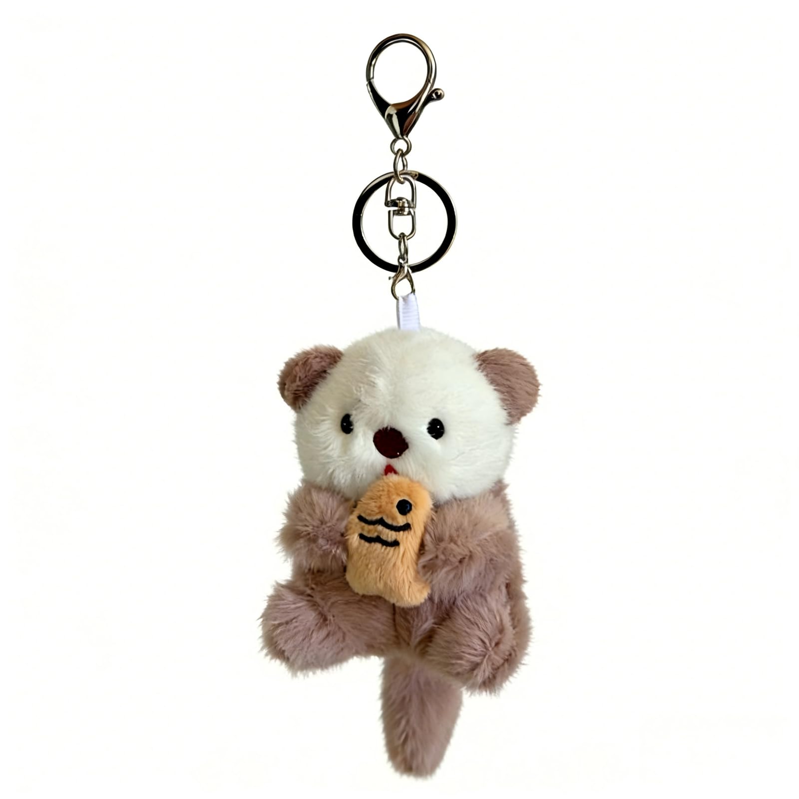 Plush Keychain Otter Charm for Women Teens & Animal Lovers | for