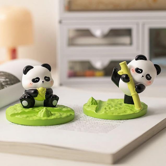 Bamboo Panda Resin Art Phone Holder | Handmade Cute Panda Mobile Stand for Desk | Creative Decor & Gift Item for Birthday, Office, Home | Durable Resin Mobile Holder (Random Design/Pack of 1)-image-31