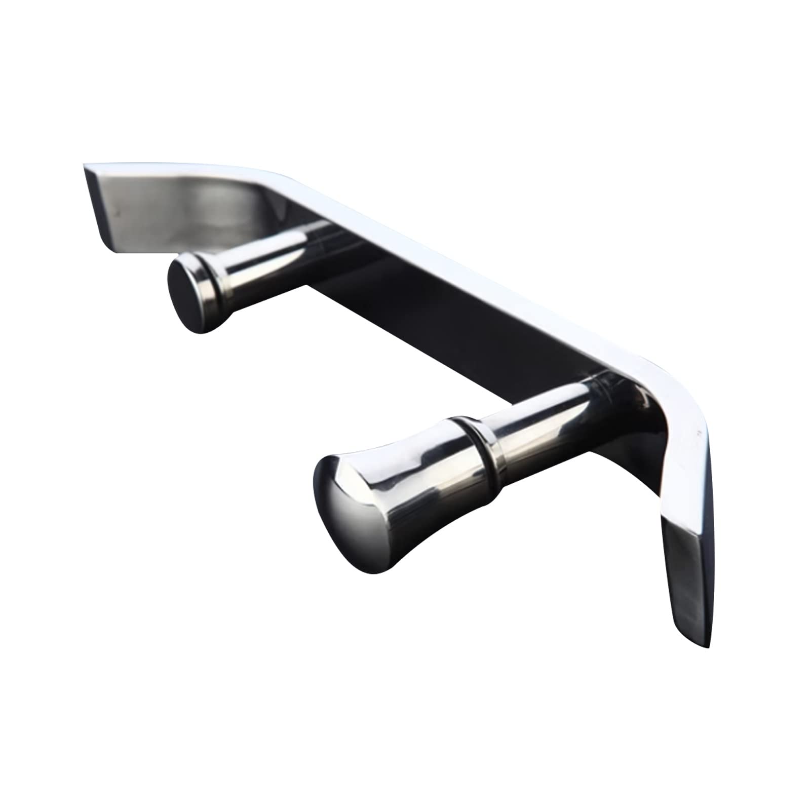Barre porte-serviettes inox pour poignée de porte vitrée luxe