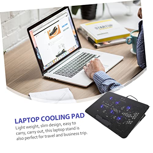 Base de refrigeración para laptop TEHAUX con altura ajustable y ventiladores silenciosos miniatura 5