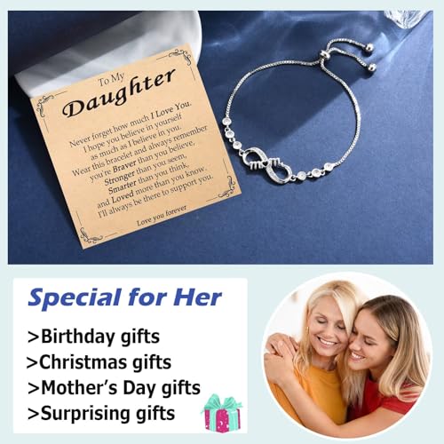 Infinity Bracelets for Women Gifts Adjustable Link Bracelets Gifts Jewelry for Birthday, Christmas, Mothers Day3