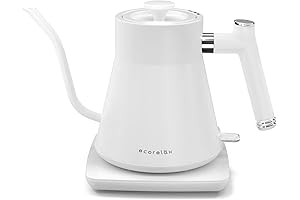 ECORELAX Gooseneck Electric Kettle: Precision Pouring for Perfect Coffee and Tea