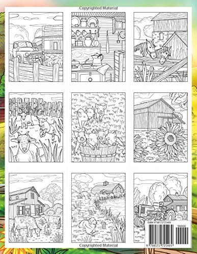 Country Scenes: An Adult Coloring Book With Charming Country Scenes, Rustic Landscapes, Cozy Homes, and More! - Image 2