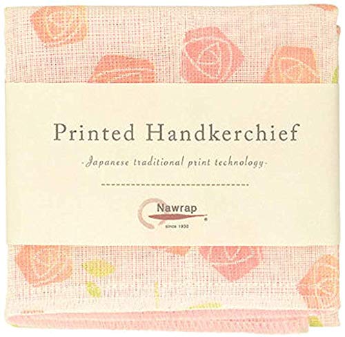 IPPINKA Nawrap Printed Handkerchief Set of 3, Rose, Flower & Poppy