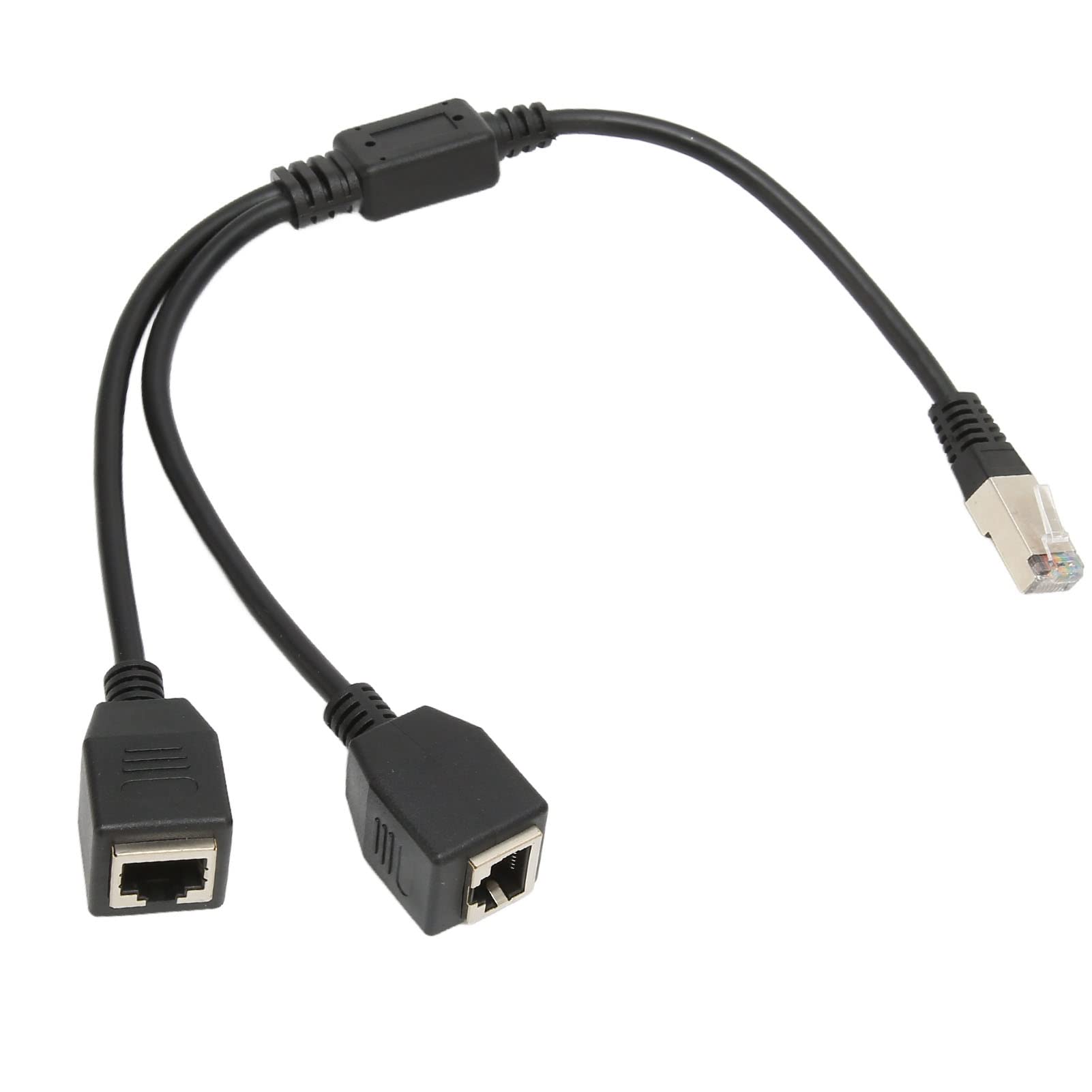 Zunate Cavo sdoppiatore Ethernet Adattatore di Rete RJ45, Cat5 RJ45 Adattatore per Cavo Internet da 1 Maschio a 2 Femmine per Router di Computer, Scatola di Rete, Modem a Fibra Ottica
